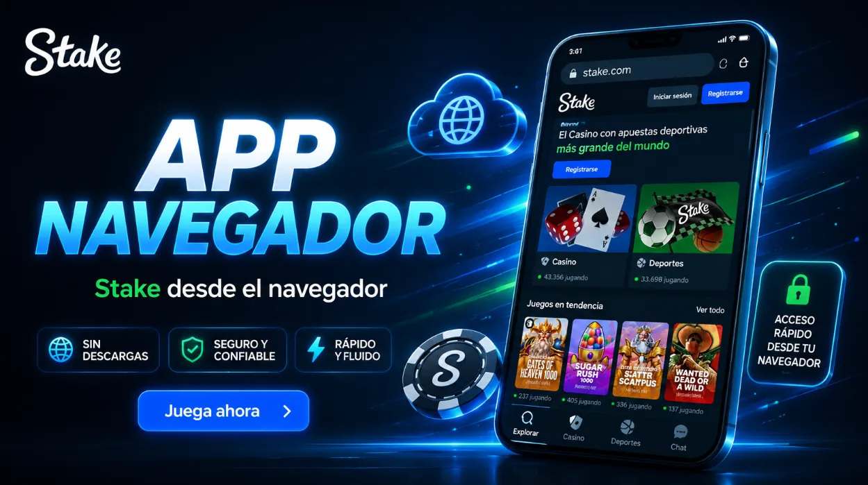 Stake app desde el navegador
