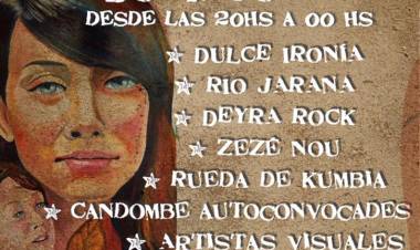 Femicidio Otoño: Jornada cultural y vigilia "última audiencia" Plaza San Martín de Cipolletti 